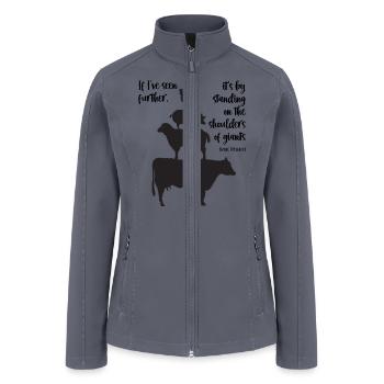 On the shoulders of giants - Women’s Soft Shell Jacket - gray - Front