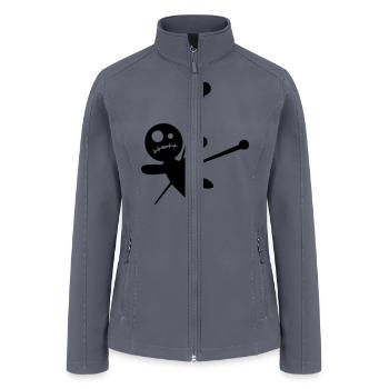 Voodoo Doll (custom color) - Women’s Soft Shell Jacket - gray - Front