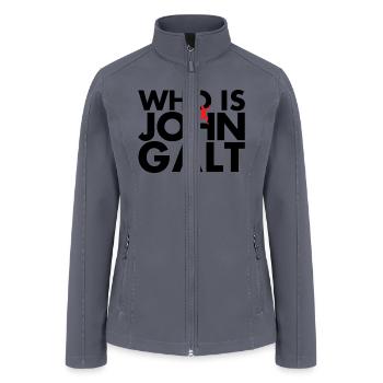 who is john galt - Women’s Soft Shell Jacket - gray - Front