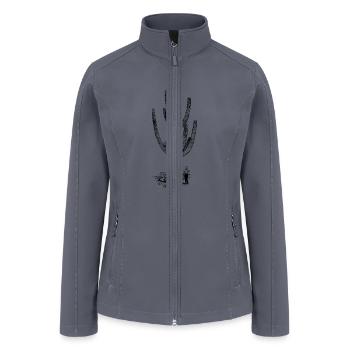 Giant cactus - Women’s Soft Shell Jacket - gray - Front