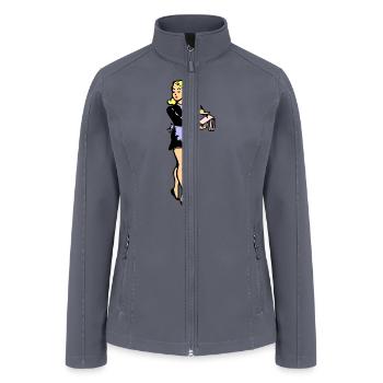 Waitress (colour) - Women’s Soft Shell Jacket - gray - Front
