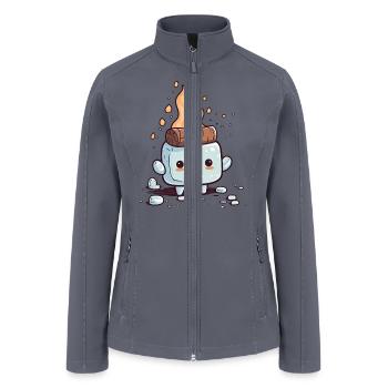 I'm a Smore!!! Sticker n Tee Edition - Women’s Soft Shell Jacket - gray - Front