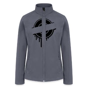 Stamp frame border Graffiti - Women’s Soft Shell Jacket - gray - Front
