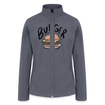Burger - Women’s Soft Shell Jacket - gray - Front