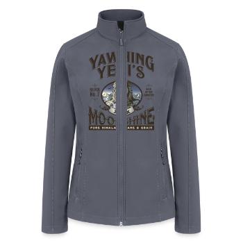 Yawning Yetis Moonshine - Women’s Soft Shell Jacket - gray - Front