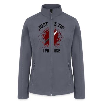 Just The Tip I Promise - Women’s Soft Shell Jacket - gray - Front