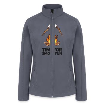 Time For S'more Fun Campfire S'More - Women’s Soft Shell Jacket - gray - Front