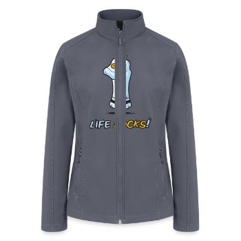 Life Socks, Cute for Baby - Women’s Soft Shell Jacket - gray - Front