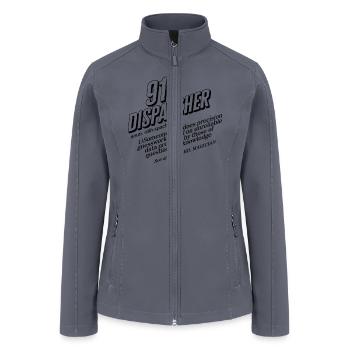 Dispatcher Shirt, 911 Dispatcher Definition Tee, - Women’s Soft Shell Jacket - gray - Front
