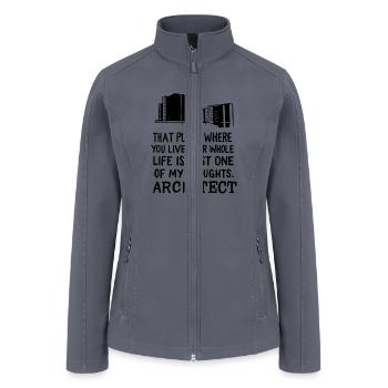 Architect Definition - Women’s Soft Shell Jacket - gray - Front