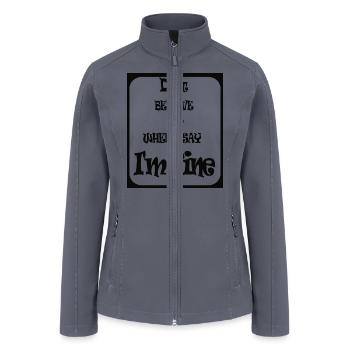 i am fine - Women’s Soft Shell Jacket - gray - Front