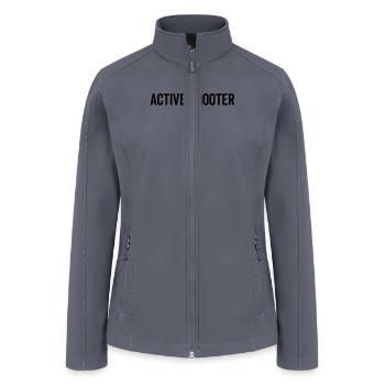 Active Shooter Basketball - Women’s Soft Shell Jacket - gray - Front