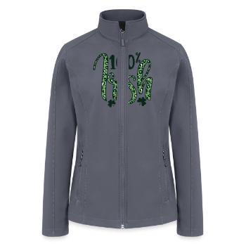 100% Irish Saint Patricks Day - Women’s Soft Shell Jacket - gray - Front