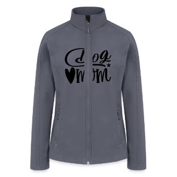 Dog mom - Women’s Soft Shell Jacket - gray - Front