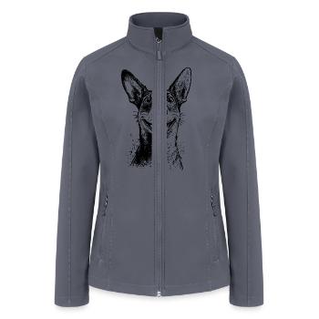Dog Portrait For Proud Jack Dog Owners - Women’s Soft Shell Jacket - gray - Front