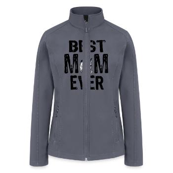 Baker Mom Best mom ever, cupcake lovers - Women’s Soft Shell Jacket - gray - Front