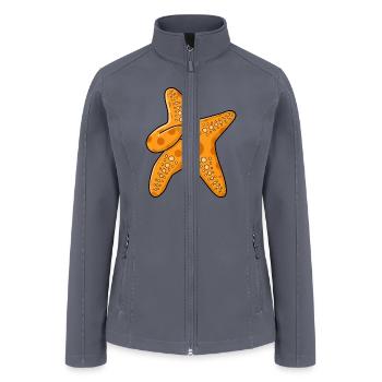 Kids Beach Starfishes Dress Art Outfit Gift Dabbin - Women’s Soft Shell Jacket - gray - Front