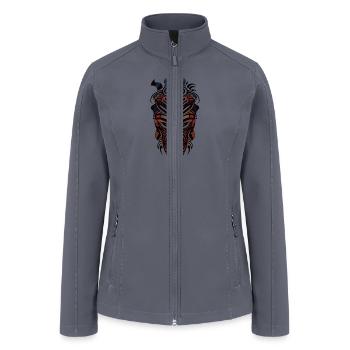Tribal Mask - Women’s Soft Shell Jacket - gray - Front