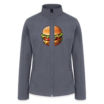 Burger - Women’s Soft Shell Jacket - gray - Front