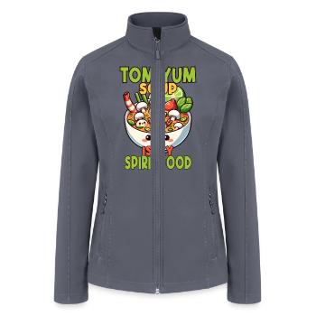 Tom Yum Soup Lovers Unique Artistic Design For - Women’s Soft Shell Jacket - gray - Front