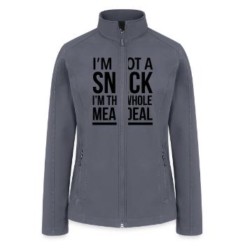I'm not a snack I’m the whole meal deal - Women’s Soft Shell Jacket - gray - Front