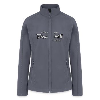 Life time enjoy Down Hill Yardside font logo - Women’s Soft Shell Jacket - gray - Front