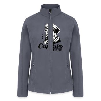 Captain Dad Beard Captain Boot Sailing Sailing - Women’s Soft Shell Jacket - gray - Front