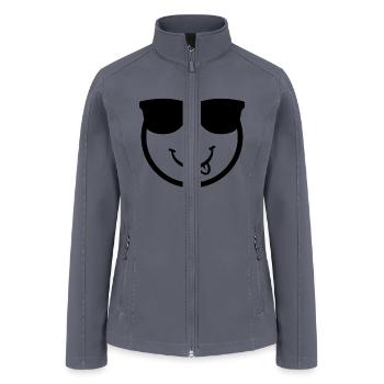 Face and Sunglass - Women’s Soft Shell Jacket - gray - Front