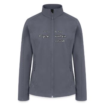 Don't worry Be Hippie Cycle mountain Yardside - Women’s Soft Shell Jacket - gray - Front