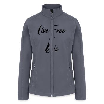Live Free or Die - Women’s Soft Shell Jacket - gray - Front
