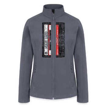 Mixtape Legend Cassette - Hip Hop DJ - Women’s Soft Shell Jacket - gray - Front