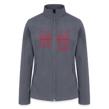 Protect Trans - LGBTQ Ally Trans Live Matter - Women’s Soft Shell Jacket - gray - Front