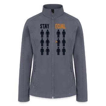 Stay Special Bread Dough Bread Maker Bread Queen - Women’s Soft Shell Jacket - gray - Front