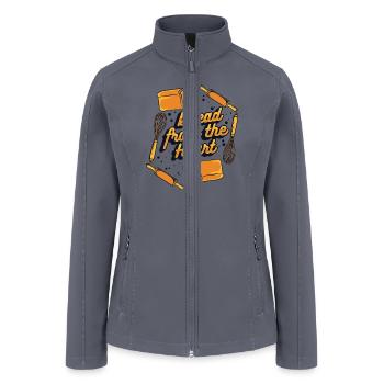 Bread From The Heart Bread Dough Bread Maker - Women’s Soft Shell Jacket - gray - Front