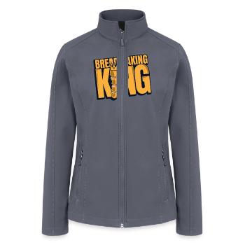 Bread Baking King Bread Maker Bread Dough Lover - Women’s Soft Shell Jacket - gray - Front
