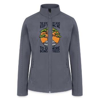 Voices Telling Me To Get More Bonsai Bonsai Pots - Women’s Soft Shell Jacket - gray - Front