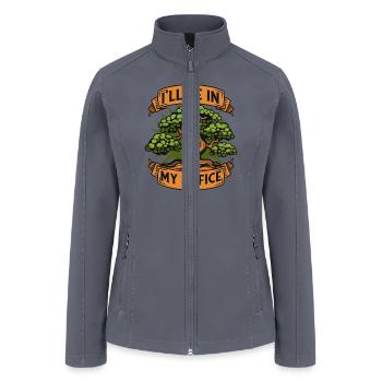 I'll Be In My Office Indoor Bonsai Bonsai Pots - Women’s Soft Shell Jacket - gray - Front