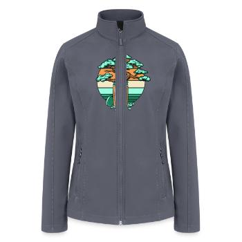 Happy Pills Penjing Indoor Bonsai Bonsai Pots - Women’s Soft Shell Jacket - gray - Front