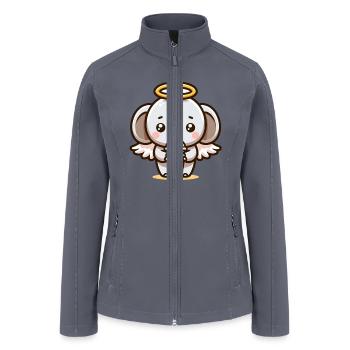 Elephant Loves Bubble Tea - Women’s Soft Shell Jacket - gray - Front
