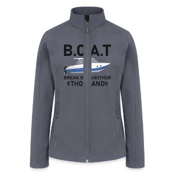 BOAT Break Out Another Thousand Boating Captain - Women’s Soft Shell Jacket - gray - Front