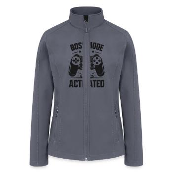Boss Mode Activated - Women’s Soft Shell Jacket - gray - Front