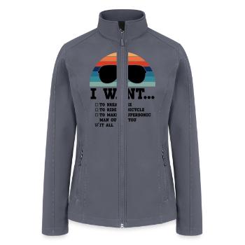 I Want To Break 3 - Women’s Soft Shell Jacket - gray - Front