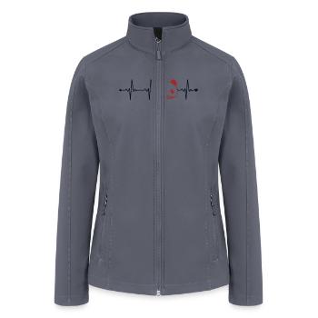 Panda Heartbeat Panda Bear Friend Giant Panda - Women’s Soft Shell Jacket - gray - Front