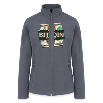 Bitcoin Over - Crypto Design For Enthusiasts - Women’s Soft Shell Jacket - gray - Front