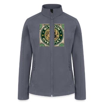 Bitcoin Over - Crypto Design For Enthusiasts - Women’s Soft Shell Jacket - gray - Front