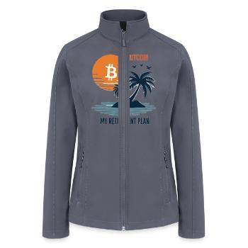 Bitcoin Retirement BTC - Crypto Investors - Women’s Soft Shell Jacket - gray - Front