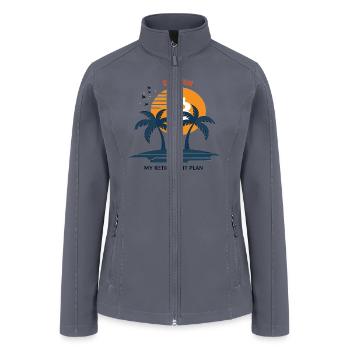 Bitcoin Retirement BTC - Crypto Investors - Women’s Soft Shell Jacket - gray - Front