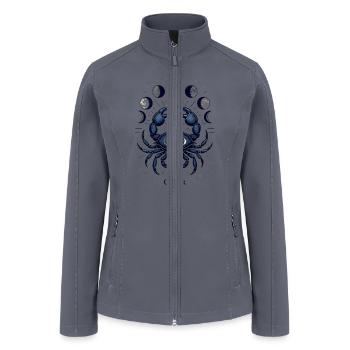 Zodiac Card Cancer - Women’s Soft Shell Jacket - gray - Front
