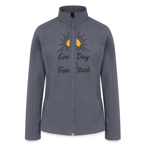 Inspirational Mountain Sunrise Motif - Women’s Soft Shell Jacket