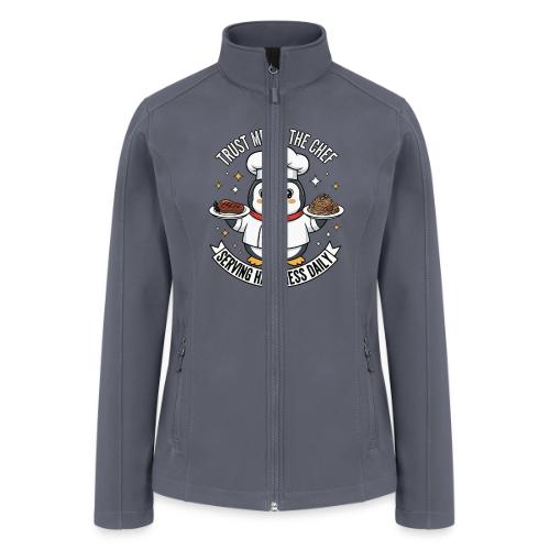 cute Penguin Chef-Funny Cartoon Daily Happiness - Women’s Soft Shell Jacket
